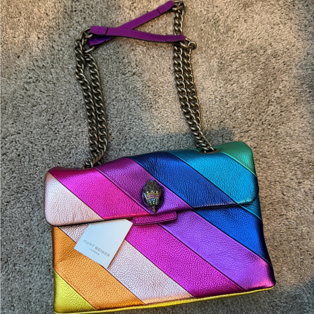 Kurt Geiger Vibrant Striped Shoulder Bag
